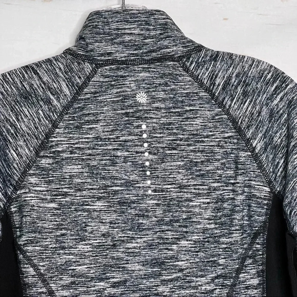 Tangerine Fleece Active Jacket Size Small Heather Gray/Black Full Zip Long Sleev - Picture 3 of 10